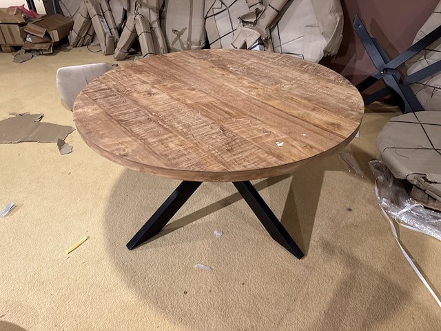 Eettafel, rond, naturel - afbeelding 2 van  4