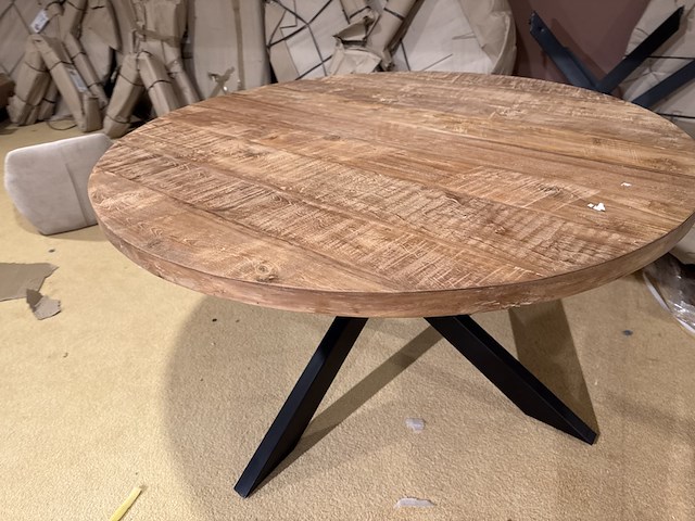 Eettafel, rond, naturel - afbeelding 4 van  4