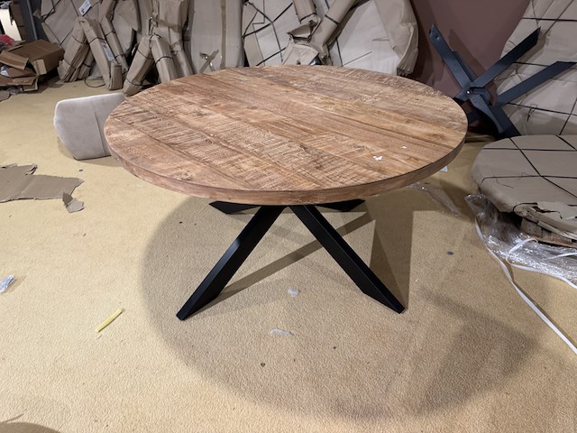 Eettafel, rond, naturel - afbeelding 1 van  4