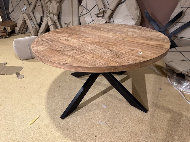 Eettafel, rond, naturel - afbeelding 1 van  5