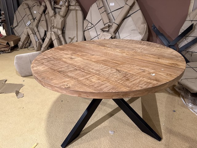 Eettafel, rond, naturel - afbeelding 2 van  5