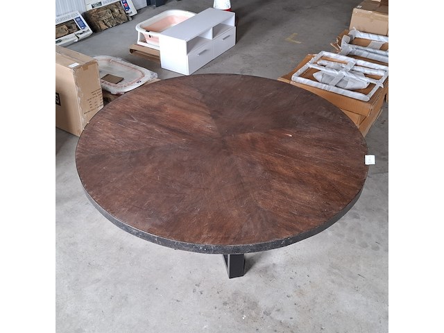 Eettafel | tropisch hout | 140 cm, 2026 - afbeelding 2 van  6