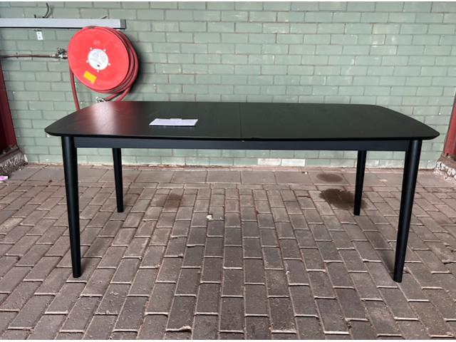 Eettafel uitschuifbaar , by fonq , evolve, zwart - afbeelding 1 van  7