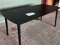 Eettafel uitschuifbaar , by fonq , evolve, zwart - afbeelding 3 van  7