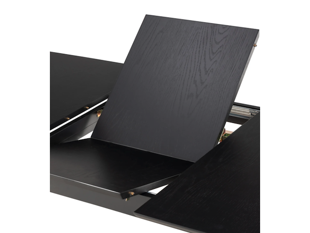 Eettafel uitschuifbaar , by fonq , evolve, zwart - afbeelding 6 van  7