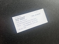 Eettafel vergadertafel rond hpl fenix, studio henk, zwart - afbeelding 2 van  10