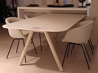 Eettafel vincent sheppard, kodo, dune white - afbeelding 4 van  8