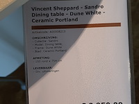 Eettafel vincent sheppard, sandro, dune white, rond - afbeelding 2 van  7