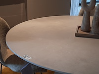 Eettafel vincent sheppard, sandro, dune white, rond - afbeelding 3 van  7