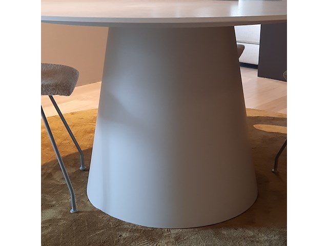 Eettafel vincent sheppard, sandro, dune white, rond - afbeelding 6 van  7