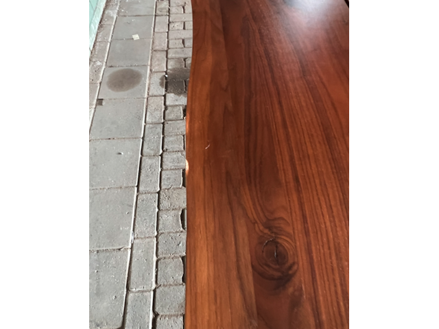 Eettafel walnoot, dutchbone , alagon - afbeelding 3 van  6