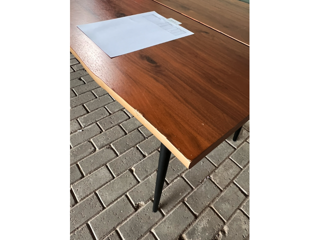 Eettafel walnoot, dutchbone , alagon - afbeelding 5 van  6