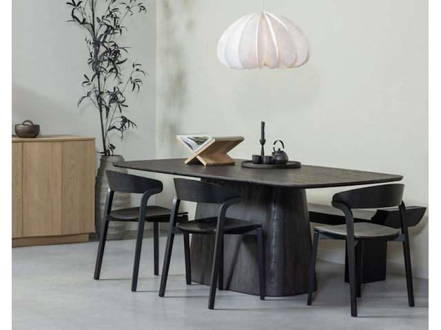 Eettafel, woood, leah, donker bruin - afbeelding 4 van  5