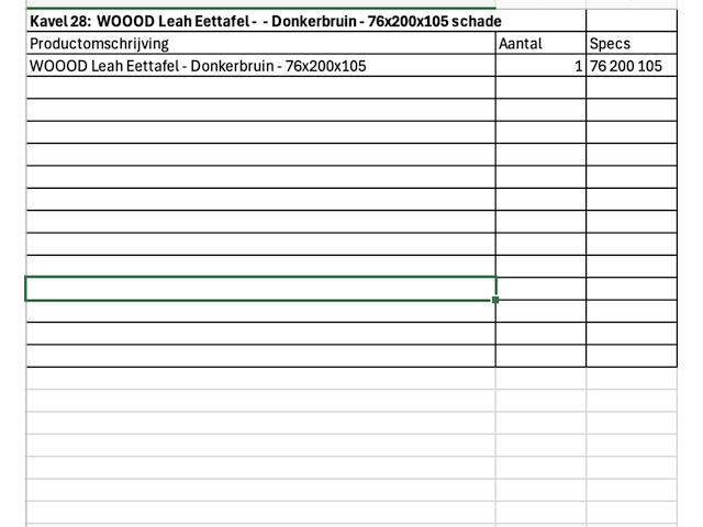 Eettafel, woood, leah, donker bruin - afbeelding 5 van  5