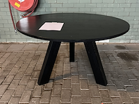 Eettafel woood, rhonda | 130 cm, zwart - afbeelding 2 van  5