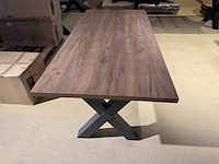 Eettafel, zwart metalen x-poot - afbeelding 5 van  5