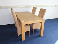 Eettafelset met 4 stoelen. afmeting 178 x 91 x 74 cm. - afbeelding 1 van  3