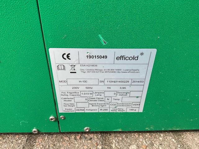 Efficold h-100 tapinstallatie - afbeelding 7 van  7