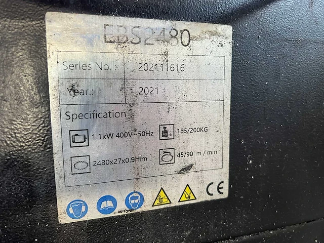 Eggenberg - 2021 - ebs2480 - bandzaagmachine - afbeelding 9 van  11