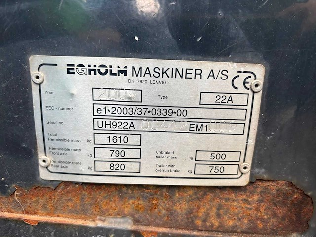 Egholm - 2009 - 2200t - straatveegmachine - afbeelding 3 van  38