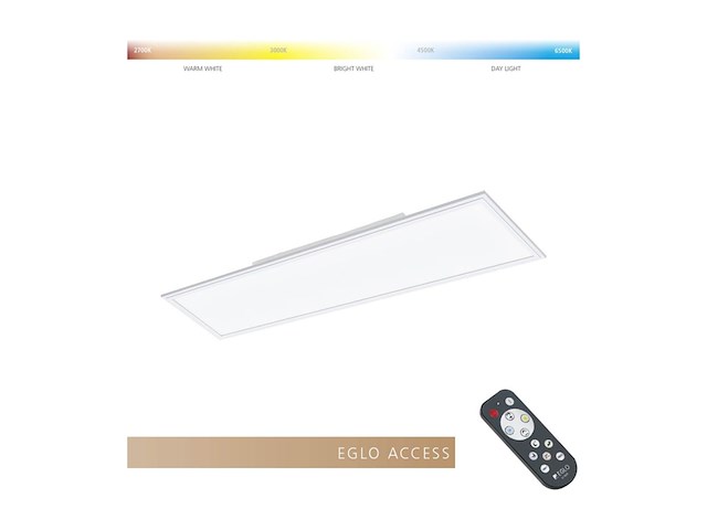 Eglo access salobrenaa ledplafondlamp aluminium en kunststof in wit - afbeelding 3 van  4