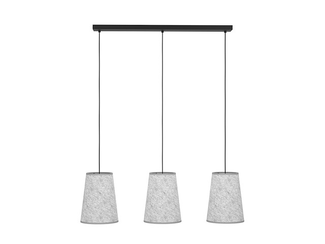 Eglo alsager hanglamp e27 91 cm zwart|grijs - afbeelding 2 van  3