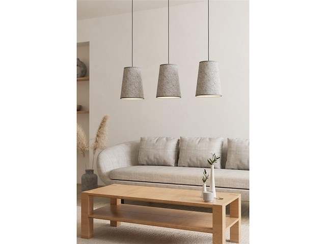 Eglo alsager hanglamp zwart|grijs vilt|staal - afbeelding 2 van  2