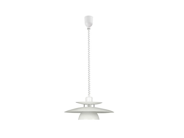 Eglo brenda hanglamp 1 lichts 430mm wit chroom - afbeelding 1 van  2