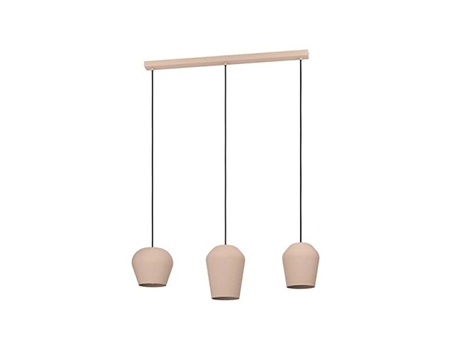 Eglo cambaito hanglamp e27 89,5 cm zand - afbeelding 1 van  5