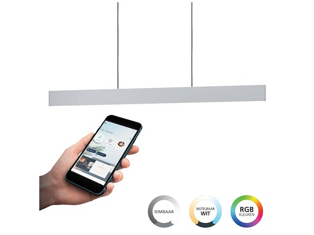 Eglo connect.z andreasz hanglamp 117 cm grijs wit instelbaar - afbeelding 1 van  4