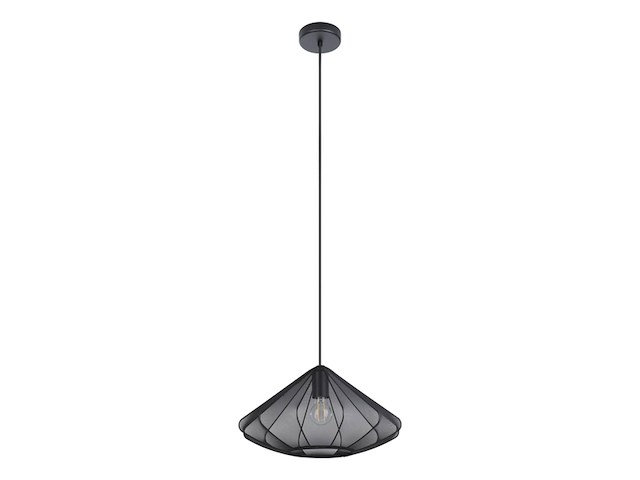 Eglo dolwen hanglamp e27 425 cm zwart textiel - afbeelding 2 van  4