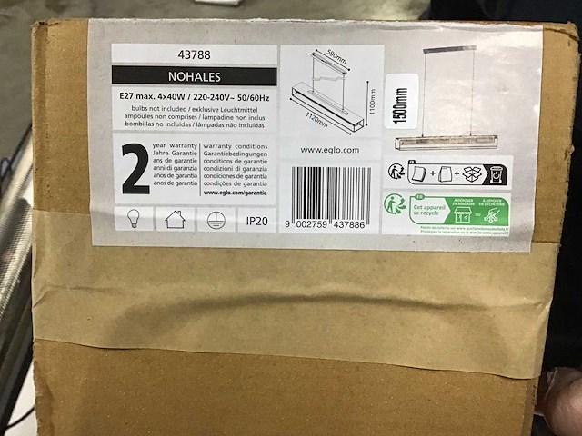 Eglo hanglamp (3x) - afbeelding 4 van  4