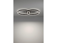Eglo led amandolo dimbare plafond lamp met afstandsbediening zwart metaal - afbeelding 1 van  4