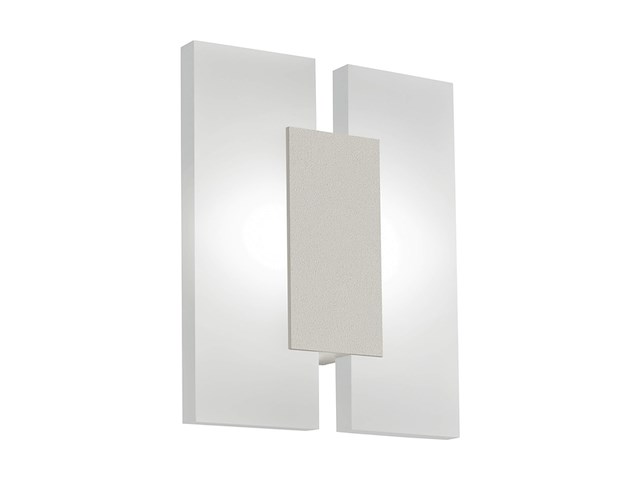 Eglo led wandlamp metrass 2 2pits plafondlamp nikkel - afbeelding 1 van  4