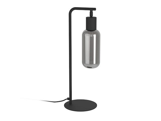 Eglo majone tafellamp e27 50,5 cm zwart/grijs smoke glas rookglas - afbeelding 1 van  3