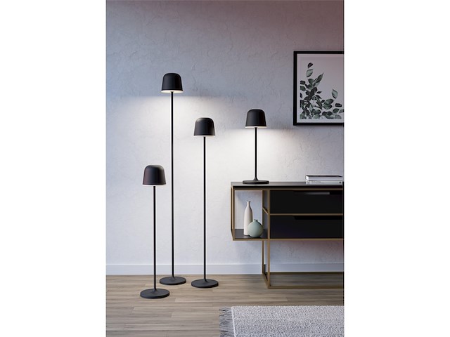 Eglo mannera-l led-vloerlam metaal in zwart ip54 - afbeelding 2 van  4