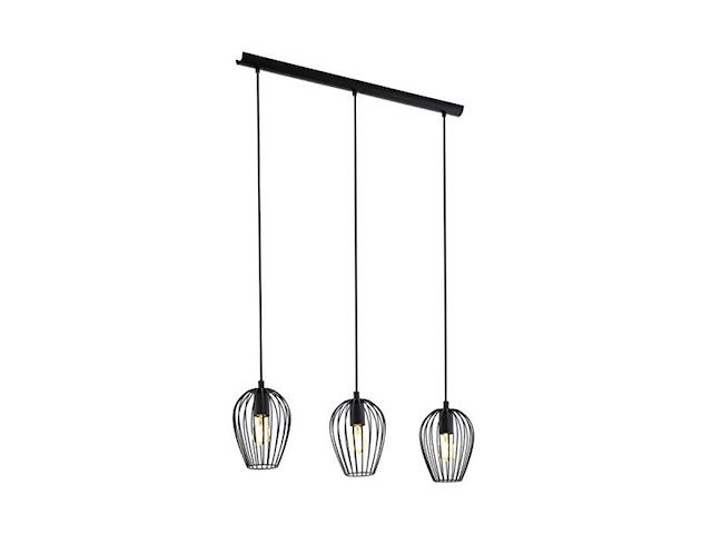 Eglo newtown hanglamp e27 70 cm zwart - afbeelding 1 van  5