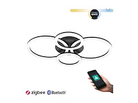 Eglo plafondlamp parrapos led cct 4l zwart - afbeelding 2 van  3