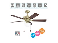 Eglo plafondventilator cadiz 5 bladen ventilator met verlichting - afbeelding 3 van  4