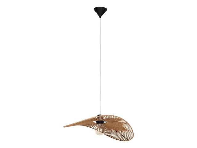 Eglo siruela hanglamp e27 56 cm bruin/zwart - afbeelding 1 van  3