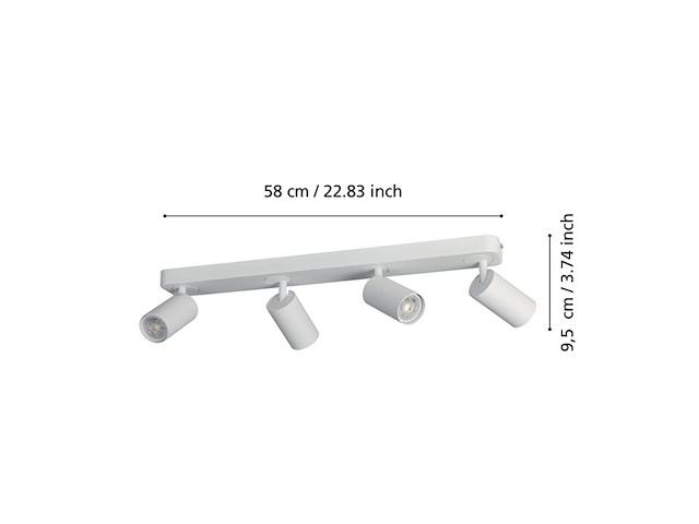 Eglo smart spot gu10 58 cm wit - afbeelding 4 van  4
