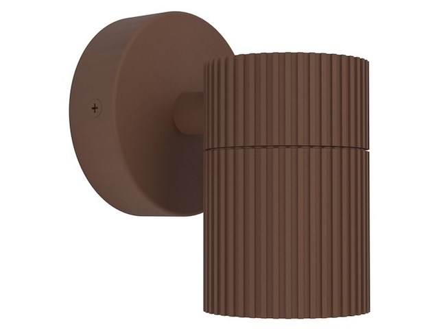 Eglo tomelloso wandlamp buiten gu10 12 cm donkerbruin - afbeelding 1 van  3