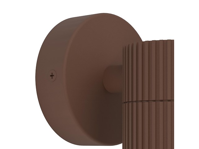 Eglo tomelloso wandlamp buiten gu10 12 cm donkerbruin - afbeelding 2 van  3