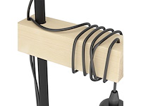 Eglo townshend vloerlamp e27 2 lichts zwart/bruin fsc hout - afbeelding 2 van  2