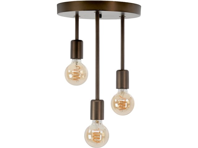 Eglo wilmcote plafondlamp e27 28cm brons - afbeelding 1 van  1