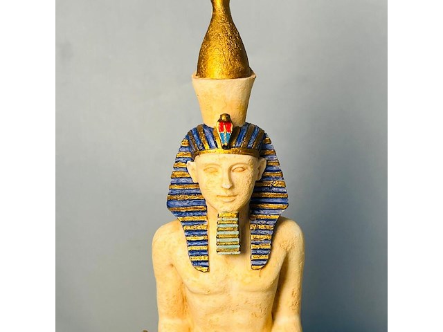 Egyptische farao sculptuur - mint conditie - afbeelding 8 van  9