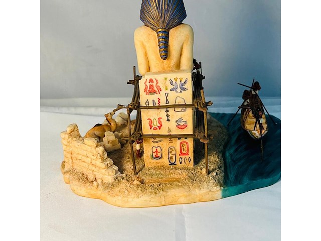 Egyptische farao sculptuur - mint conditie - afbeelding 9 van  9