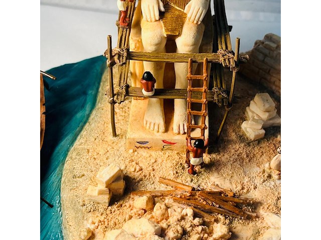 Egyptische farao sculptuur - ramsess ii beeld - afbeelding 4 van  9