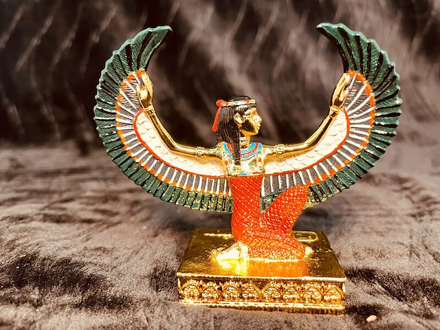 Egyptische godin kunstgouden beeld - afbeelding 1 van  6