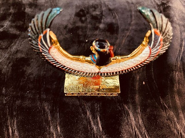 Egyptische koningin kunstgouden beeld - afbeelding 3 van  6